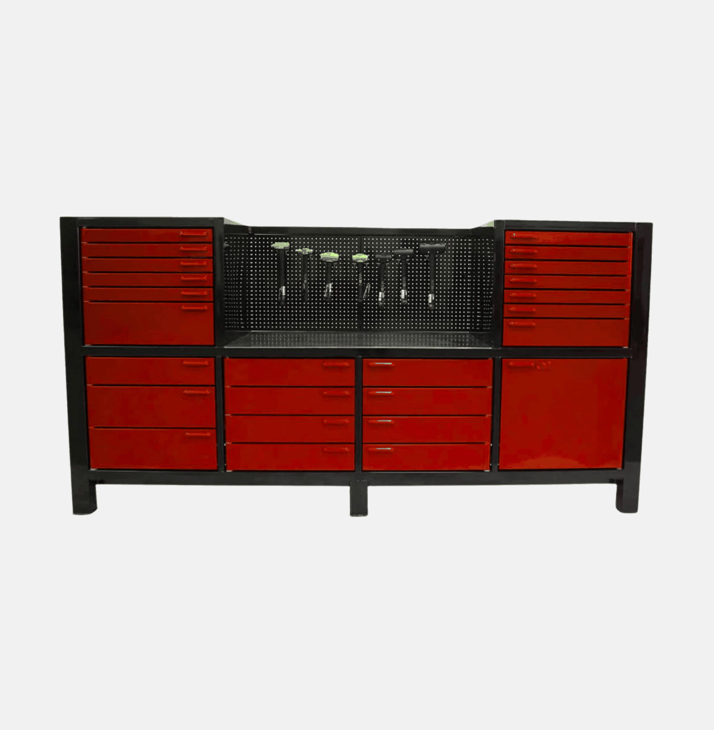 IronTough™ 6 Bay Space Saver Workbench