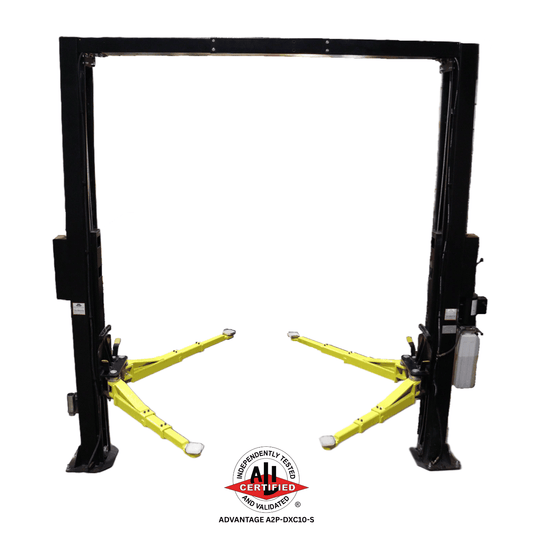 Advantage A2P-DXC10-S 10,000 lb 2-post symmetric arms automotive lift for vehicle maintenance