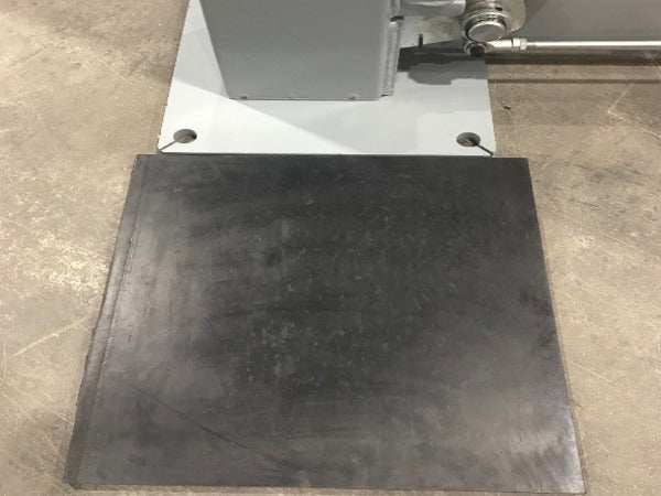 Set of 4 black rubber pads 14x14 inches for 4-post lift floor protection and slope offsetting