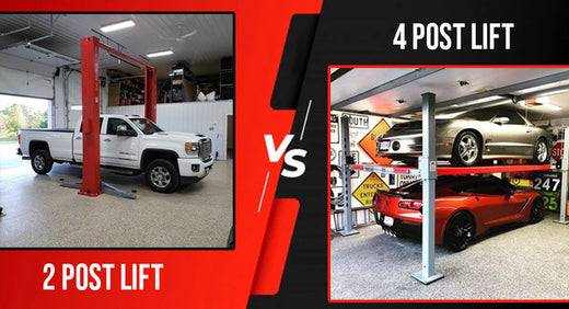 Comparison of 2-post and 4-post car lifts highlighting their features and uses