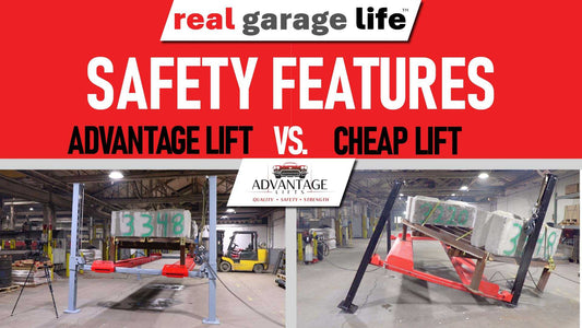 Comparison of lift safety features between Advantage Lift and competitor