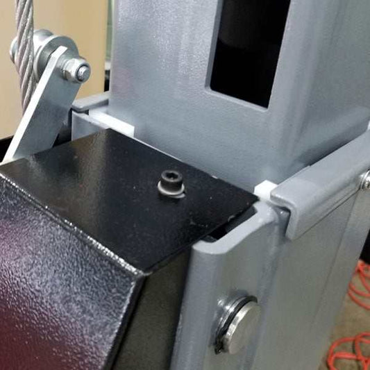 Vehicle lift with enclosed posts and laser cut locks designed for quality and stability