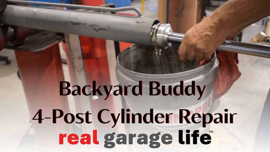 Backyard Buddy 4-Post Lift cylinder repair tutorial video thumbnail