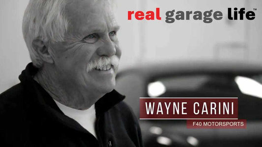 Wayne Carini showcasing Advantage Lifts car storage solution in video