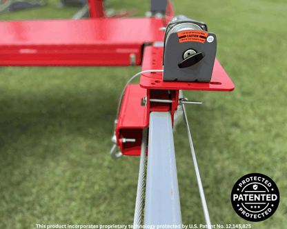 Universal Winch Mounting Plate for 4-Post Lifts (U.S. Patent No. 12,145,825)