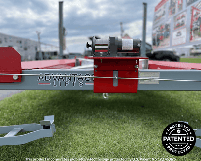 Universal Winch Mounting Plate for 4-Post Lifts (U.S. Patent No. 12,145,825)