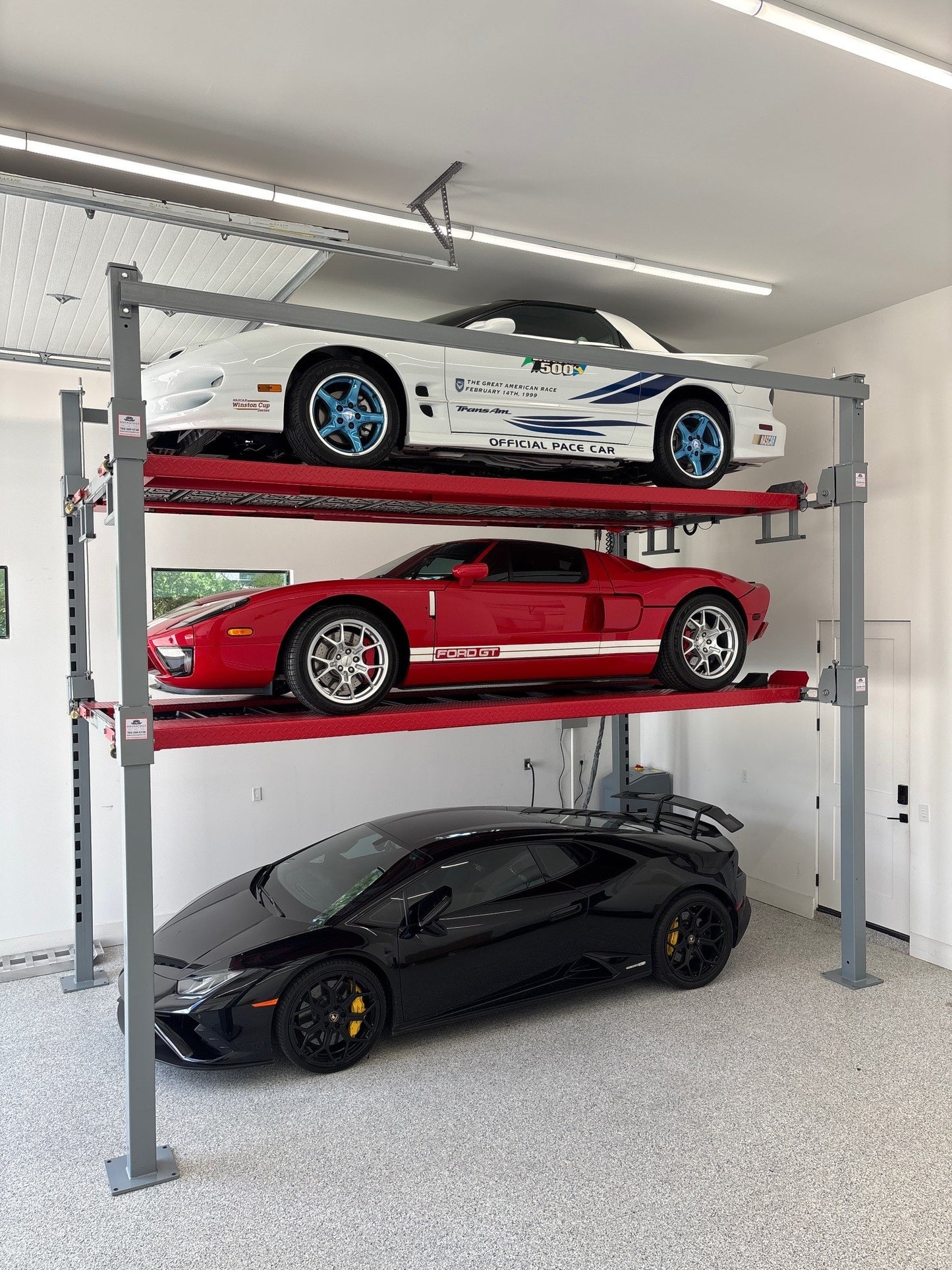 Advantage Single-Wide Triple Stacker | 3 Car Tri-Level 4-Post Lift