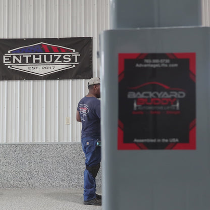 Backyard Buddy Side by Side (B-SXS-10000) | Double Vehicle 4-Post Lift